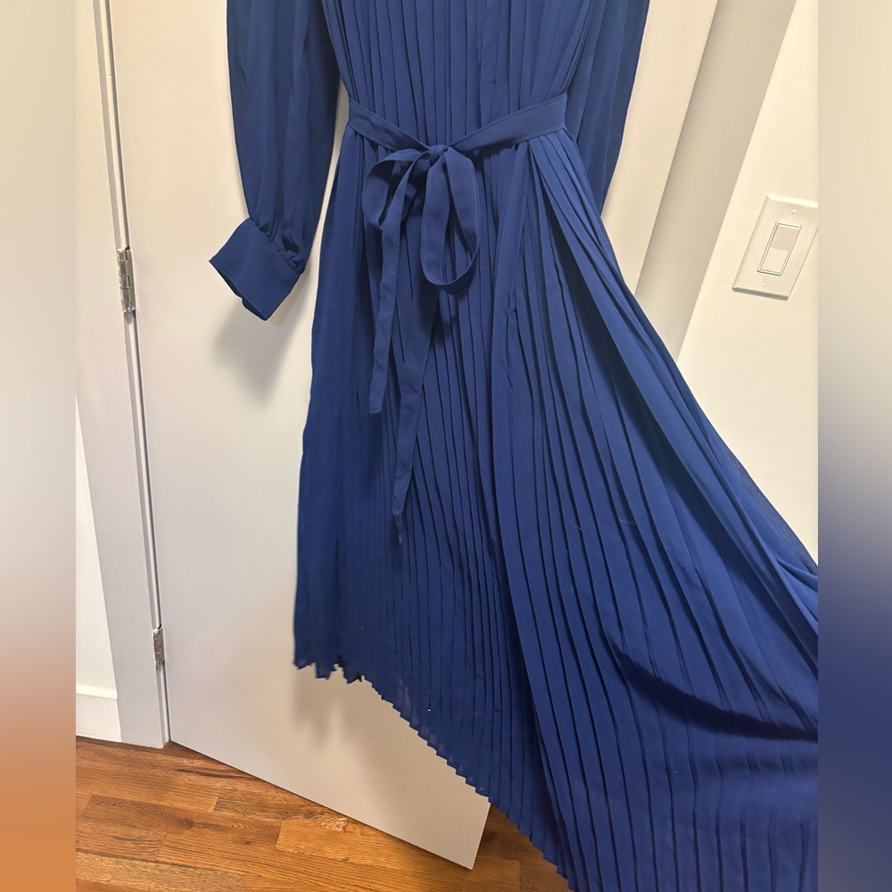 Banana Republic Factory XL Tall Navy Chiffon Dress - Picture 8 of 10